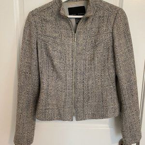 Yansi Fugel Grey Blazer with Zipper